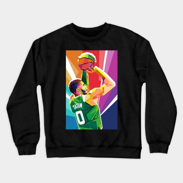 JAYSON TATUM POP ART Crewneck Sweatshirt by Vector Baturaja